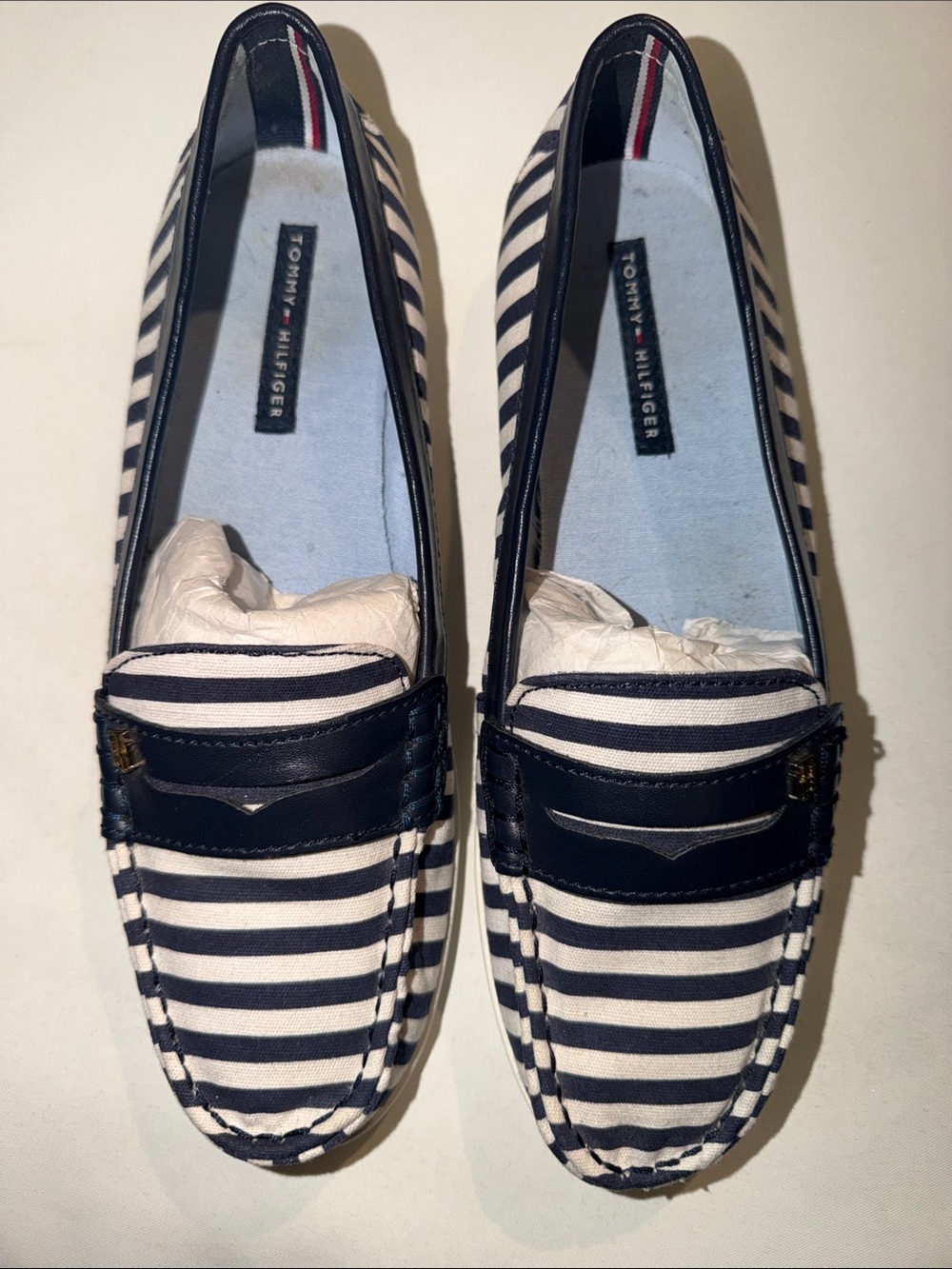 Tommy Hilfiger Women's Twwalees Slip On Penny Loafers Platform Shoes 8 M